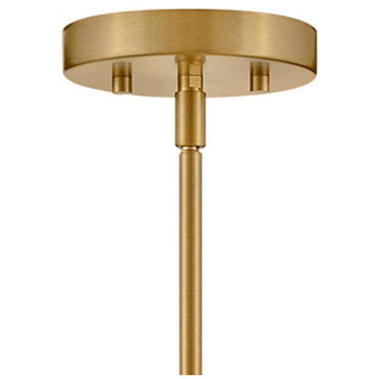 Image 5 Lane 7" Wide Lacquered Brass Cylinder Mini Pendant more views