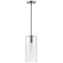 2_Lane 7" Wide Polished Nickel Mini Pendant with Clear Glass