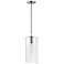 Lane 7" Wide Polished Nickel Mini Pendant with Clear Glass