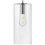 5_Lane 7" Wide Polished Nickel Mini Pendant with Clear Glass more views