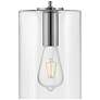 6_Lane 7" Wide Polished Nickel Mini Pendant with Clear Glass more views