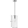 7_Lane 7" Wide Polished Nickel Mini Pendant with Clear Glass more views