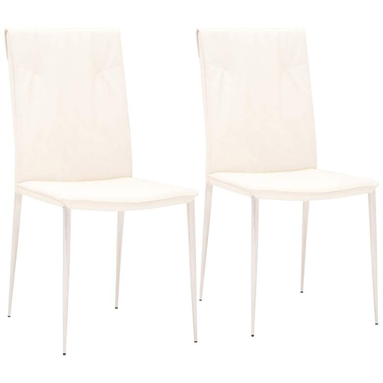 Image 1 Lane Shell Synthetic Leather Dining Chairs Set of 2