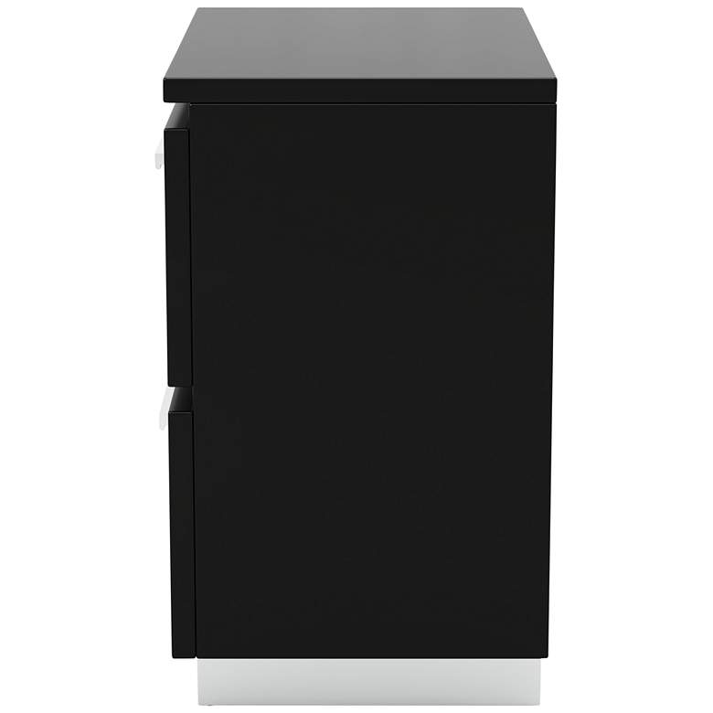 Image 4 Lanesville 23 1/4" Wide Black Wood Nightstands with USB Port Set of 2 more views