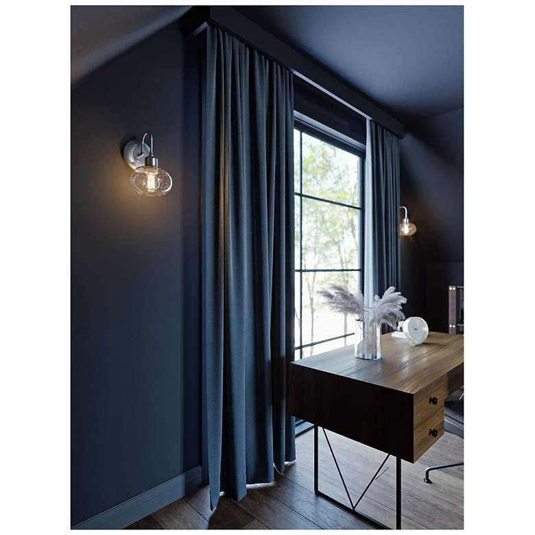 Image 3 Laney 10.2" Satin Nickel Sconce more views