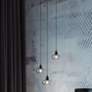 1_Laney 19 3/4" Wide Black Multi-Light Pendant
