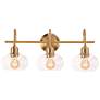 2_Laney 24" Wide Vintage Gold 3-Light Bath Light more views