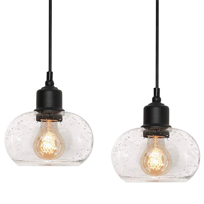 Image 4 Laney 36" 3 Light Linear Black Pendant more views