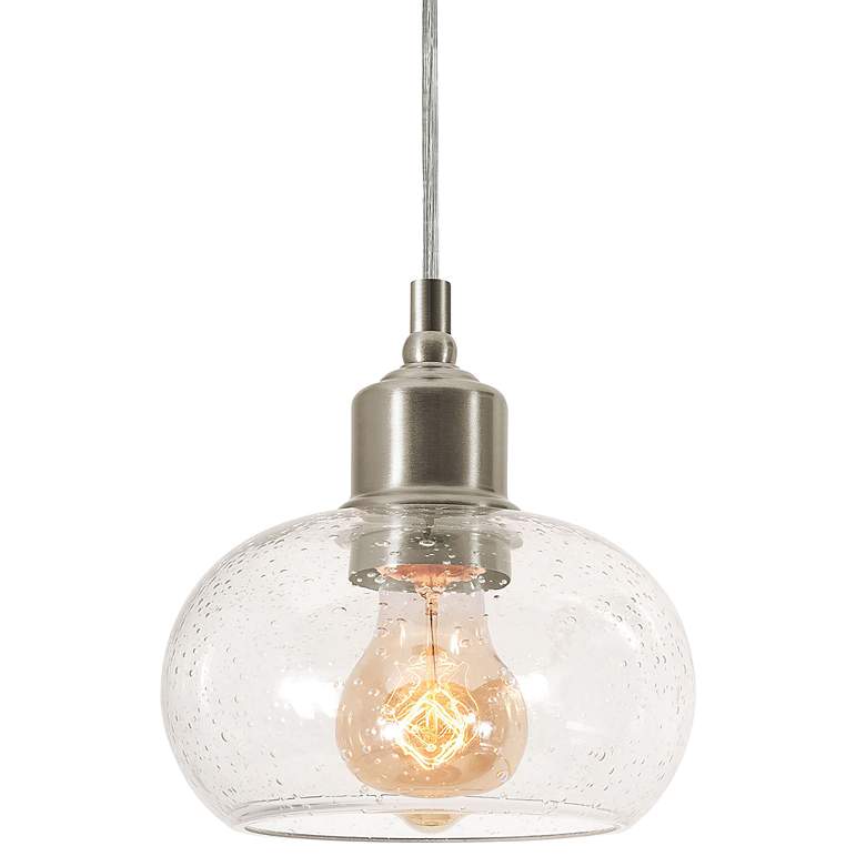 Image 3 Laney 6.6" Satin Nickel Pendant