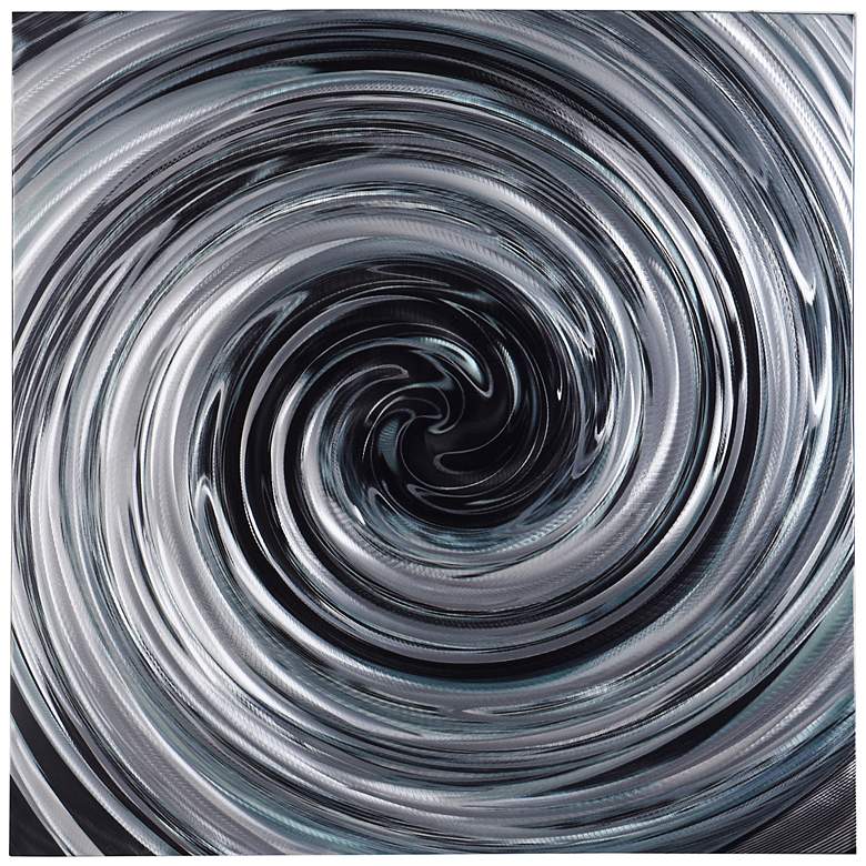 Image 1 Laney Swirl Circle 39" Square Frameless Wall Art