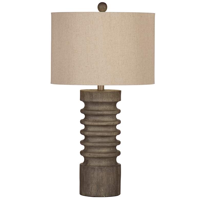 Image 1 Langdon 27 inch Craftsman Styled Brown Table Lamp