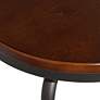 3_Langdon 29" Wood and Bronze Metal Swivel Bar Stools Set of 2 more views