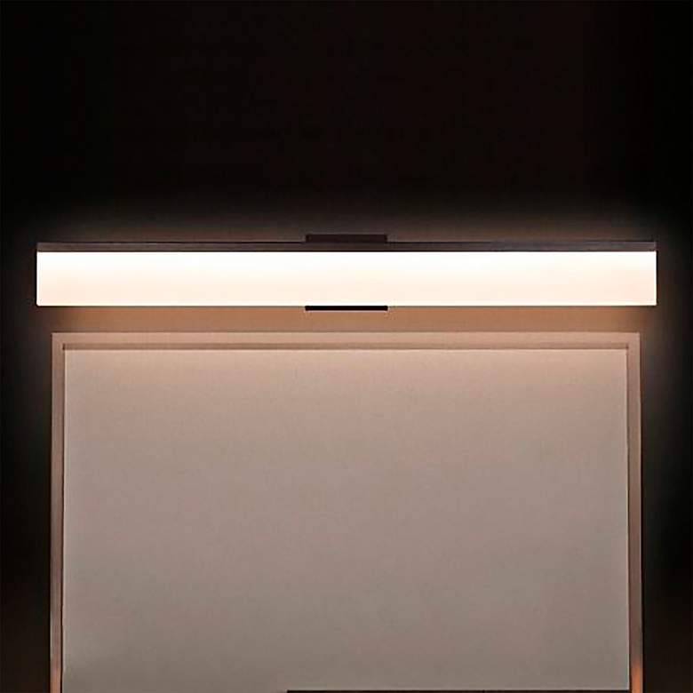 Image 2 Lange 23 1/2" Wide Brushed Black LED Linear Bath Light