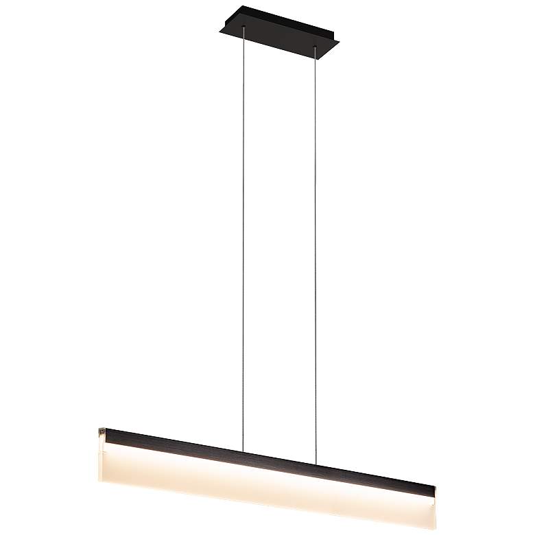 Image 1 Lange 35.4 inch Brushed Black Pendant