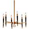 Langford 24" Wide 6 Light Vintage Bronze Chandelier