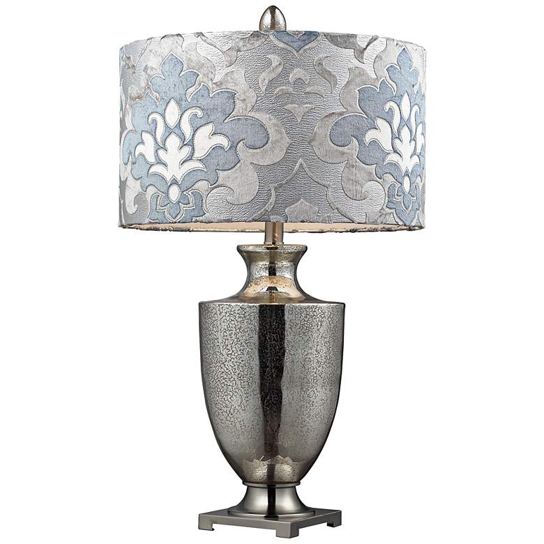 Image 1 Langham Antique Mercury Glass Table Lamp