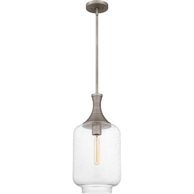 Image 3 Langley 1-Light Antique Nickel Mini Pendant more views