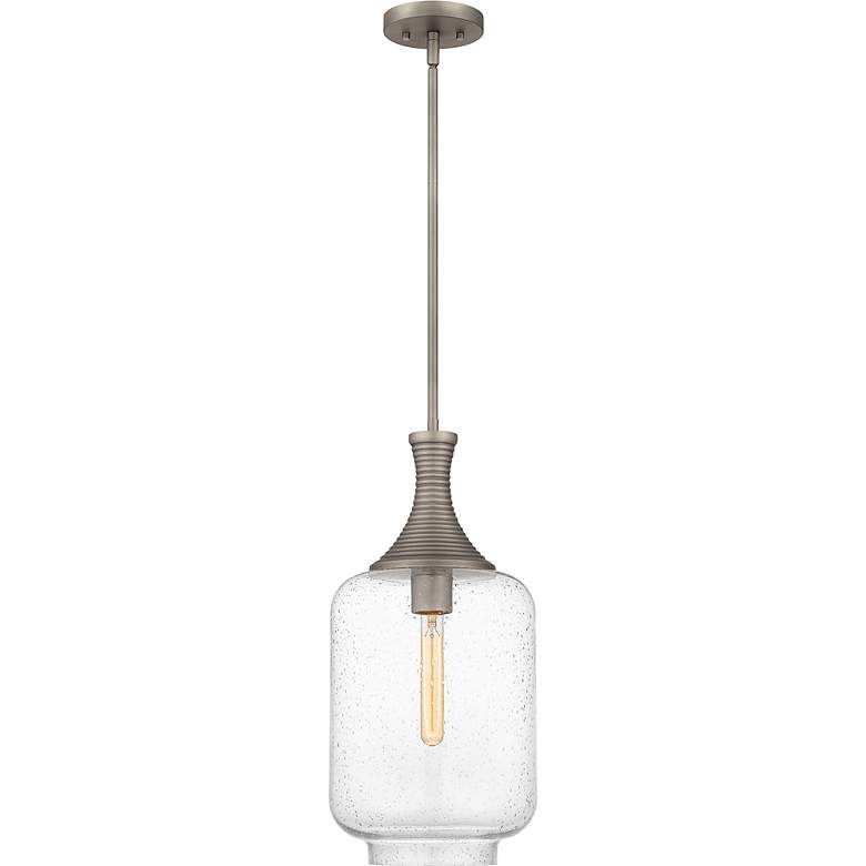 Image 4 Langley 1-Light Antique Nickel Mini Pendant more views