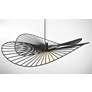 5_Langley 32 1/4" Wide Dark Matte Black Pendant Light more views