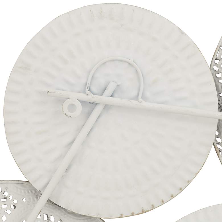 Image 4 Langley 43 1/4" Wide Gray White Mesh Disk Wall Art more views