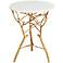 Langley Branch Round Gold Leaf Table