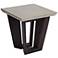 Langley Dark Gray Concrete and Coffee Bean End Table