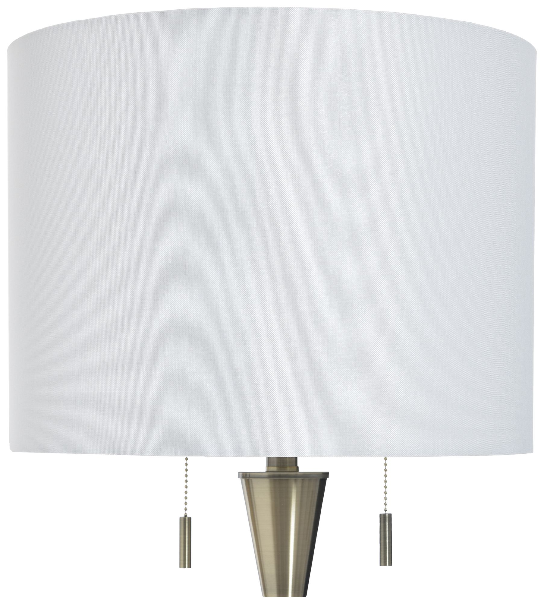 Image 5 Langston 63.5" High Larson Gold & Black Floor Lamp with White Shade more views