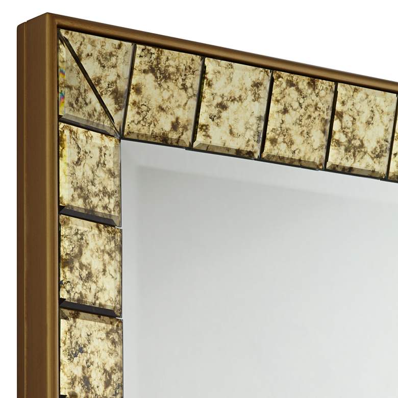 Image 3 Lanham 31 1/2" x 31 1/2" Square Antique Gold Wall Mirror more views