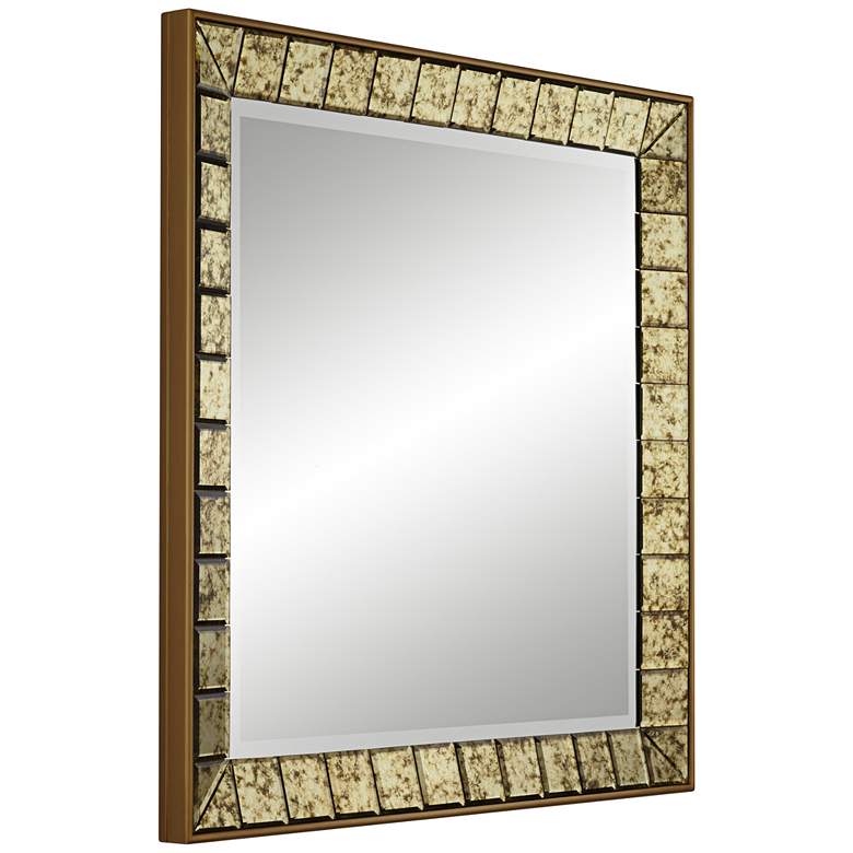 Image 5 Lanham 31 1/2" x 31 1/2" Square Antique Gold Wall Mirror more views