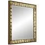 5_Lanham 31 1/2" x 31 1/2" Square Antique Gold Wall Mirror more views