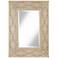 Lanham Bleached Wood 29 1/4" x 40 1/2" Cutout Wall Mirror