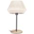 Lanier 11.33" High Black Table Lamp With Cream Shade