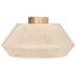 Lanier 19" Wide Wood Canopy Ceiling Light With Cream Shade