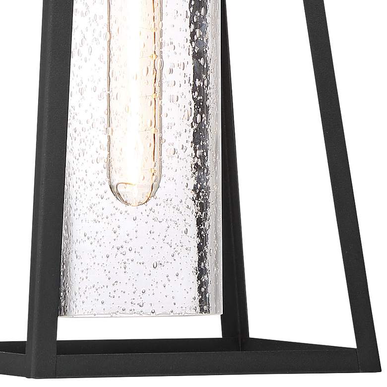Image 2 Lanister Court 15 1/2 inch High Sand Black Outdoor Wall Light more views