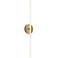 Lanky 27.88"H x 4.5"W 1-Light Bath Vanity & Wall Light in Aged Brass