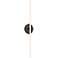 Lanky 27.88"H x 4.5"W 1-Light Bath Vanity & Wall Light in Black