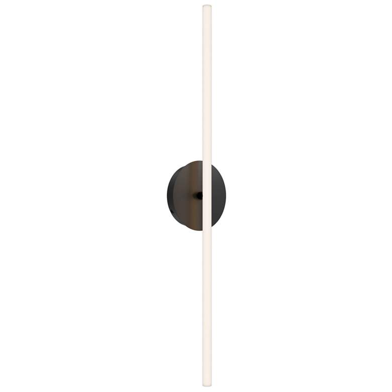 Image 1 Lanky 27.88"H x 4.5"W 1-Light Bath Vanity & Wall Light in Black