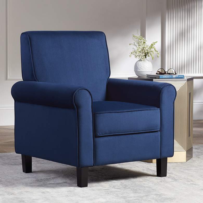 Image 1 Lansbury II Navy Velvet Accent Chair