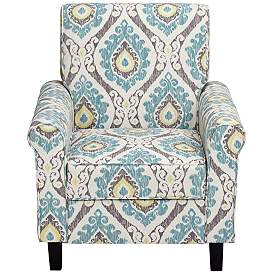 Image5 of Lansbury Multi-Color Ikat Print Fabric Accent Chair more views