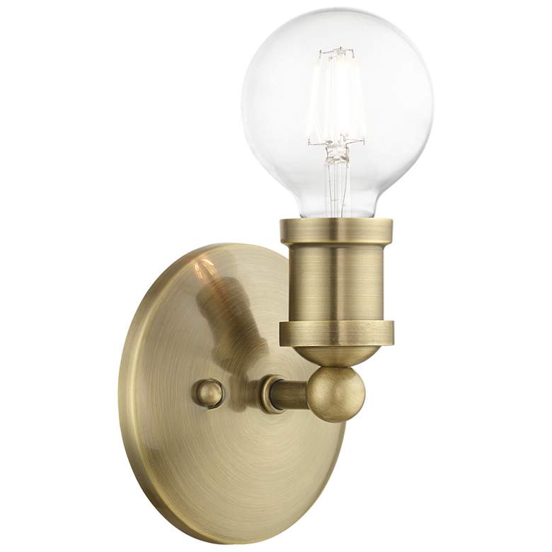 Image 1 Lansdale 1 Light Antique Brass ADA Single Sconce
