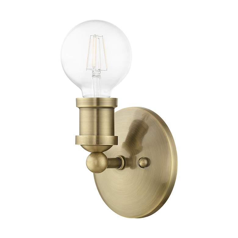 Image 3 Lansdale 1 Light Antique Brass ADA Single Sconce more views