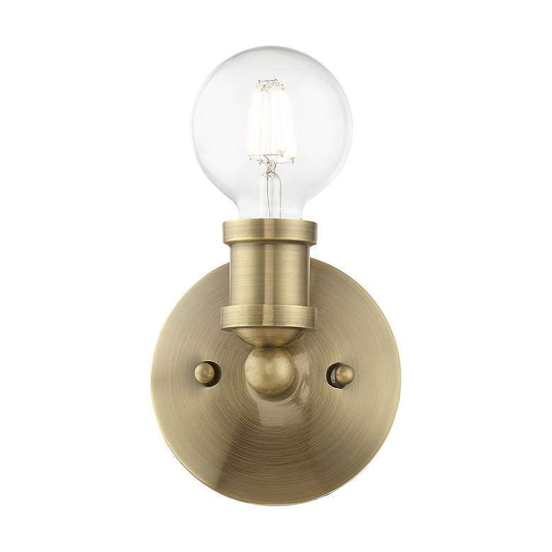 Image 4 Lansdale 1 Light Antique Brass ADA Single Sconce more views