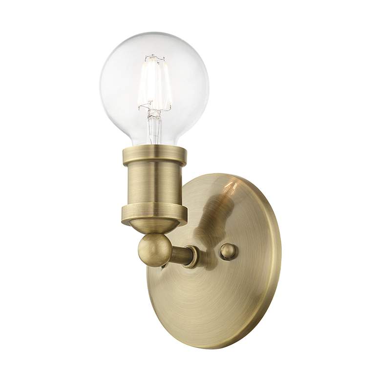 Image 6 Lansdale 1 Light Antique Brass ADA Single Sconce more views