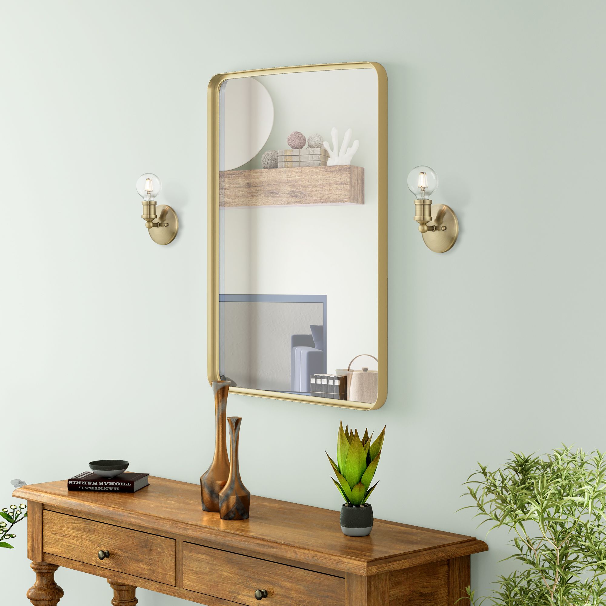 Lansdale 1 Light Antique Brass ADA Single Sconce