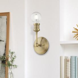 Lansdale 1 Light Antique Brass ADA Vanity Sconce Lansdale 1 Light Antique Brass ADA Vanity Sconce