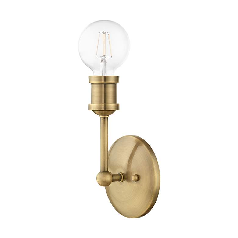 Image 3 Lansdale 1 Light Antique Brass ADA Vanity Sconce more views