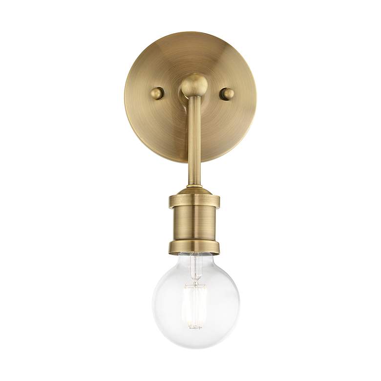 Image 4 Lansdale 1 Light Antique Brass ADA Vanity Sconce more views