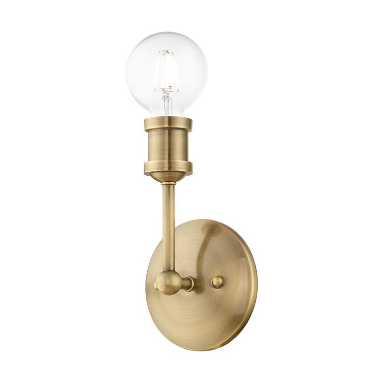Image 5 Lansdale 1 Light Antique Brass ADA Vanity Sconce more views