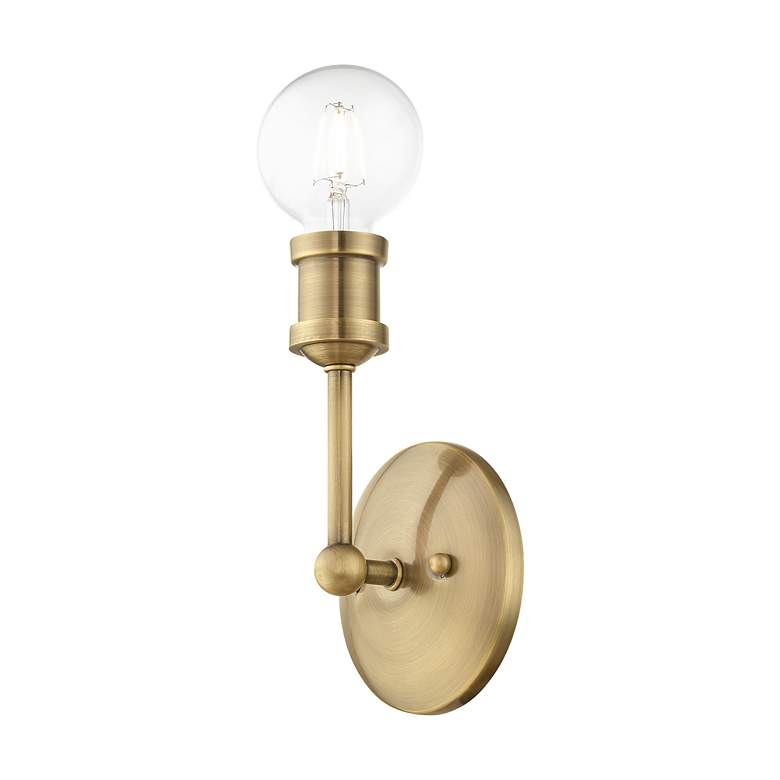 Image 6 Lansdale 1 Light Antique Brass ADA Vanity Sconce more views