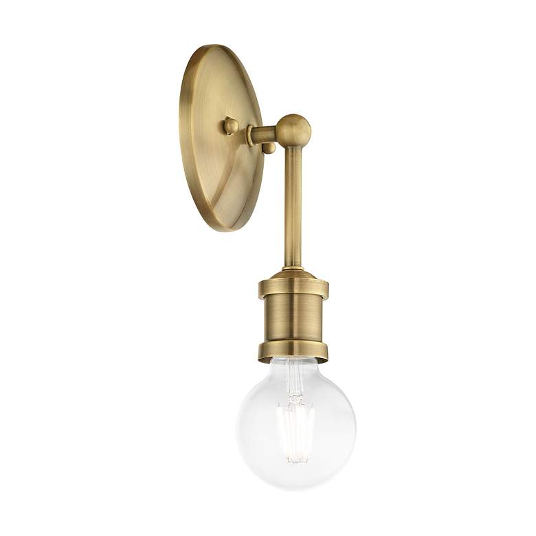 Image 7 Lansdale 1 Light Antique Brass ADA Vanity Sconce more views
